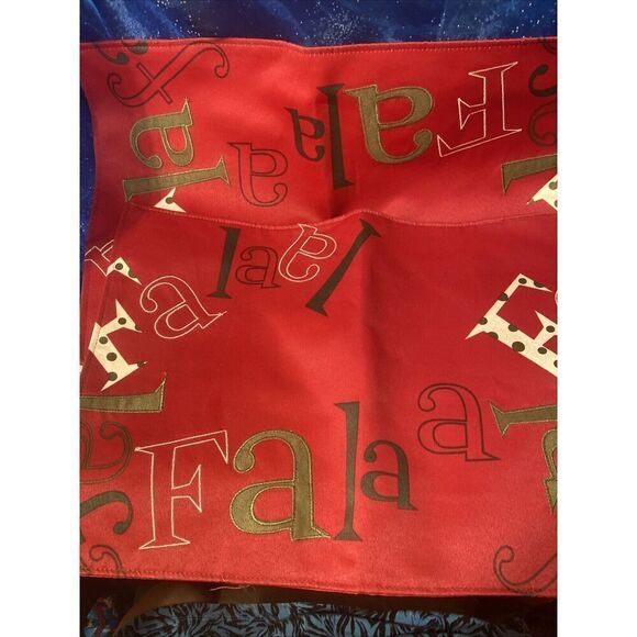 Set of 2 - Homewear Linens FA LA LA LA Holiday Placemats - Picture 4 of 4